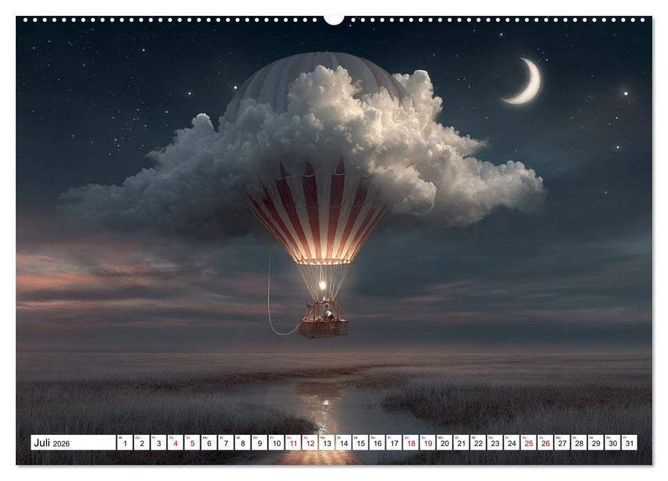 Himmelsmagie in Ballonfarben (CALVENDO Premium Wandkalender 2026)