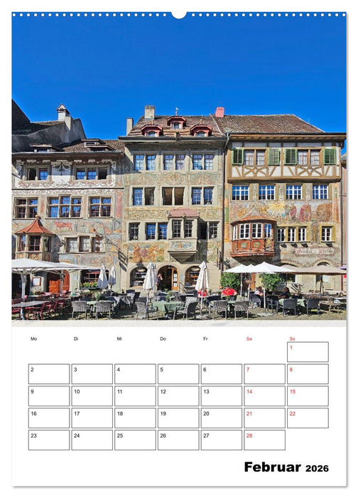 Bodenseeradweg - Auf dem Bodensee durch 3 Länder (CALVENDO Premium Wandkalender 2026)