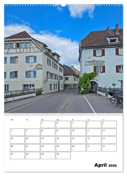 Bodenseeradweg - Auf dem Bodensee durch 3 Länder (CALVENDO Premium Wandkalender 2026)