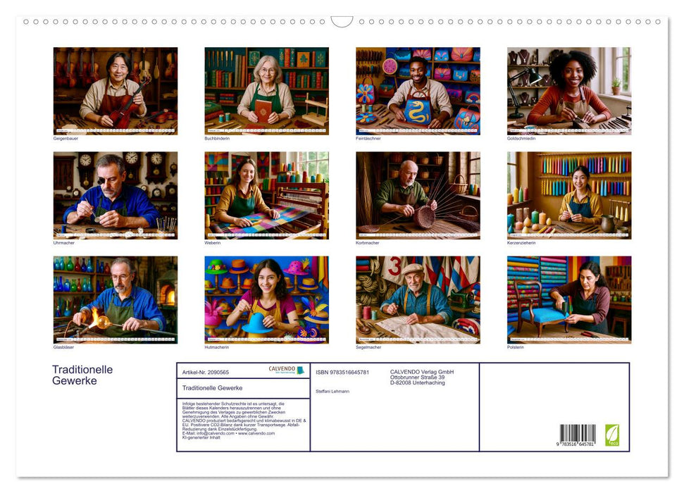 Traditionelle Gewerke (CALVENDO Wandkalender 2026)