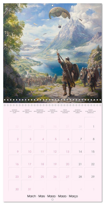 Flying through ancient history with AI (CALVENDO Monthly Calendar 2026)