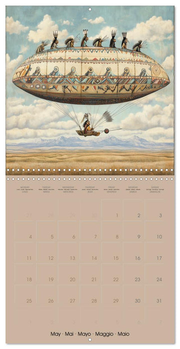 Flying through ancient history with AI (CALVENDO Monthly Calendar 2026)