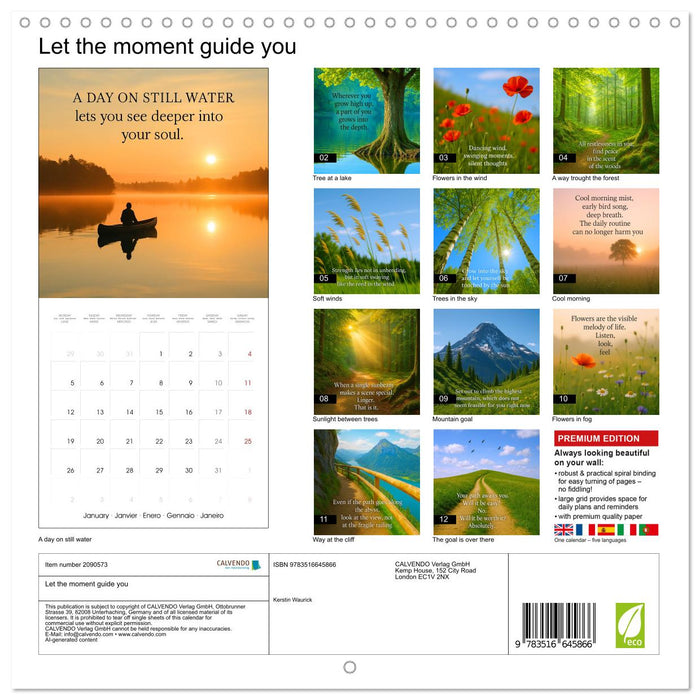 Let the moment guide you (CALVENDO Monthly Calendar 2026)