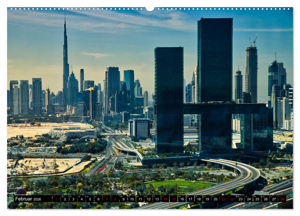Dubai Panoramen (CALVENDO Wandkalender 2026)