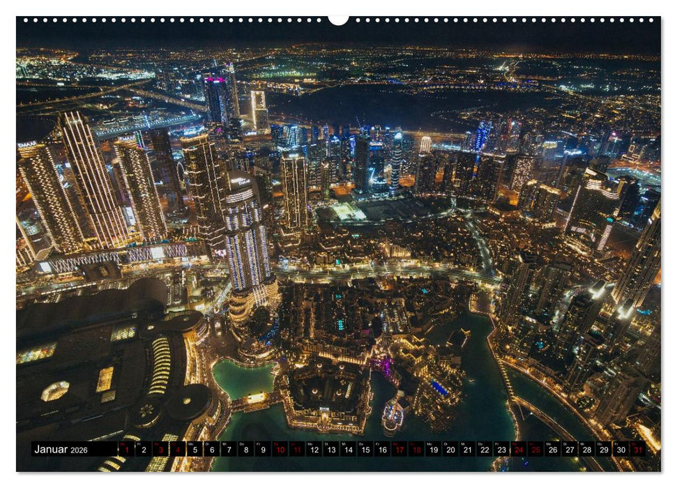 Dubai Panoramen (CALVENDO Premium Wandkalender 2026)