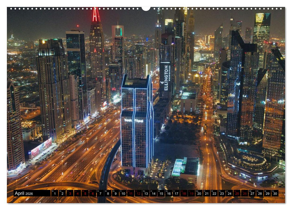 Dubai Panoramen (CALVENDO Premium Wandkalender 2026)