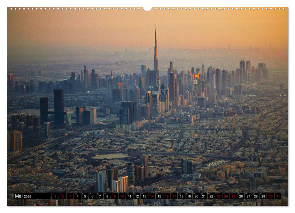 Dubai Panoramen (CALVENDO Premium Wandkalender 2026)