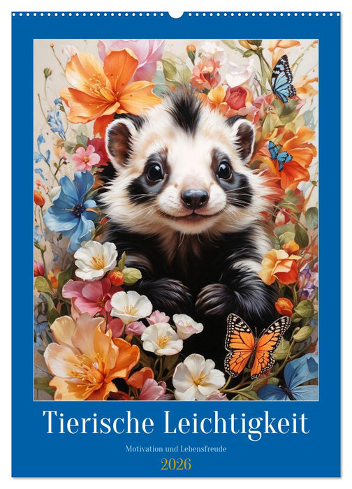 Tierische Leichtigkeit (CALVENDO Wandkalender 2026)