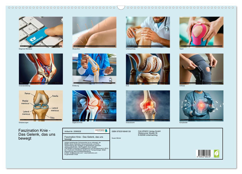 Faszination Knie - Das Gelenk, das uns bewegt (CALVENDO Wandkalender 2026)