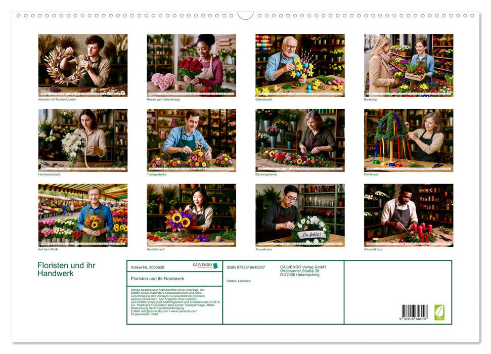 Floristen und ihr Handwerk (CALVENDO Wandkalender 2026)