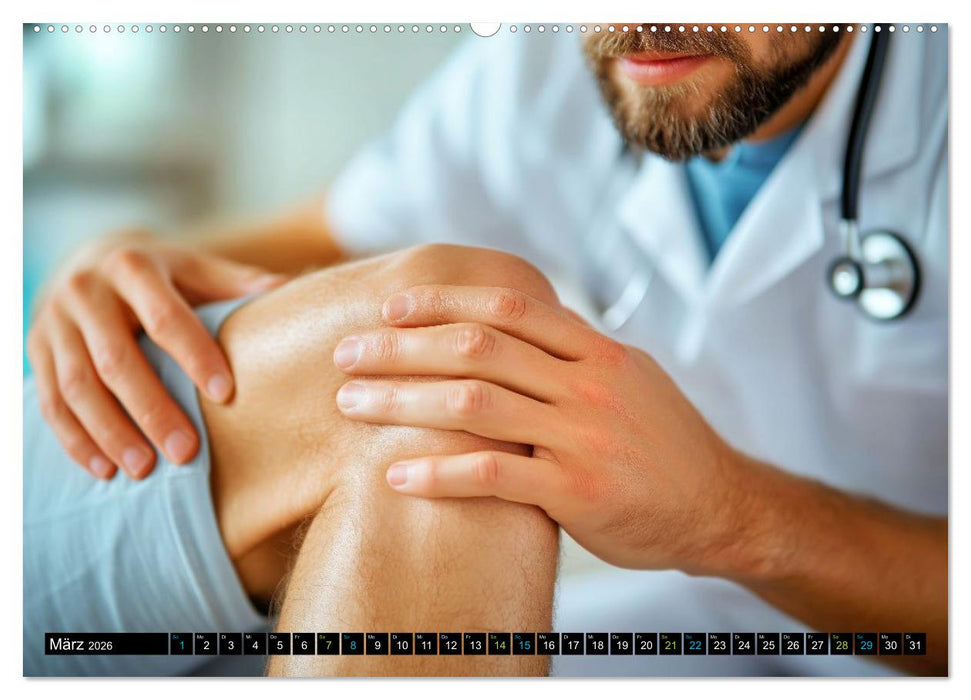 Faszination Knie - Das Gelenk, das uns bewegt (CALVENDO Premium Wandkalender 2026)