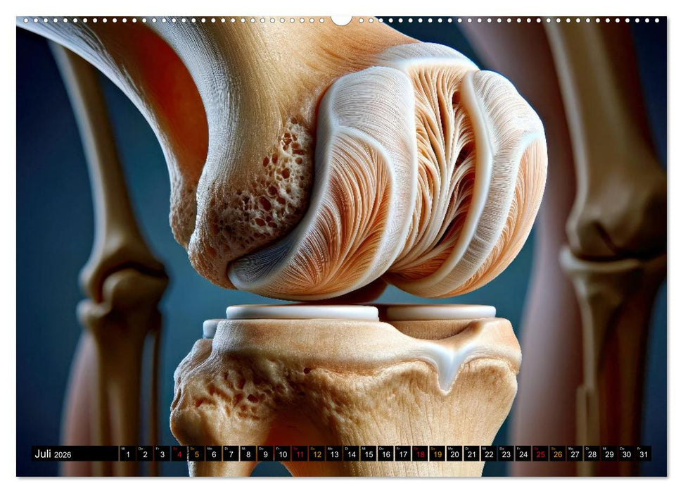 Faszination Knie - Das Gelenk, das uns bewegt (CALVENDO Premium Wandkalender 2026)