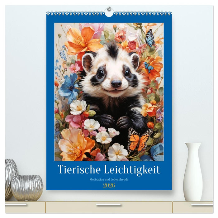 Tierische Leichtigkeit (CALVENDO Premium Wandkalender 2026)