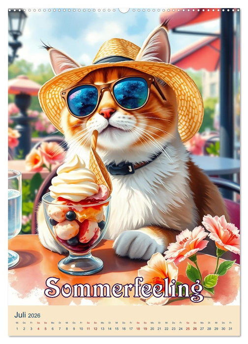 Tierische Leichtigkeit (CALVENDO Premium Wandkalender 2026)