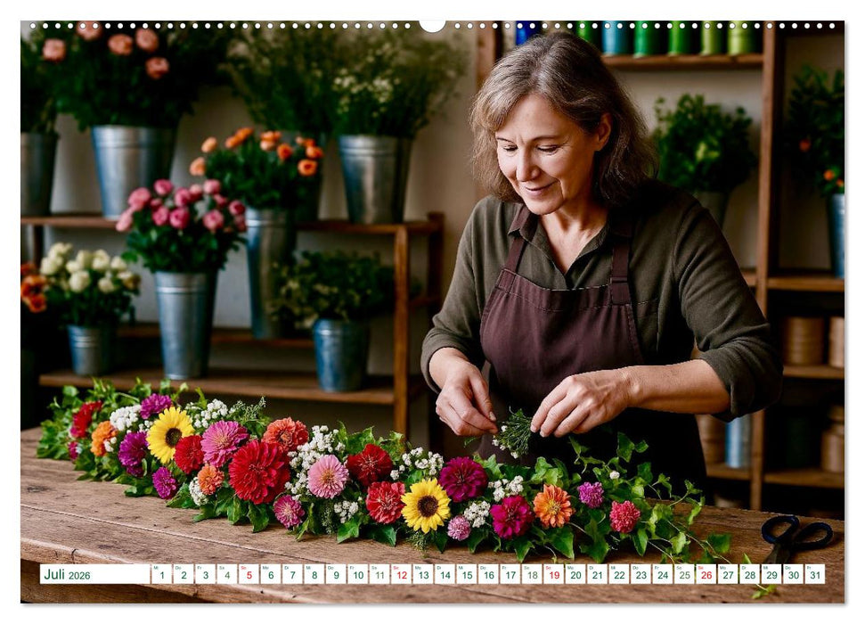 Floristen und ihr Handwerk (CALVENDO Premium Wandkalender 2026)
