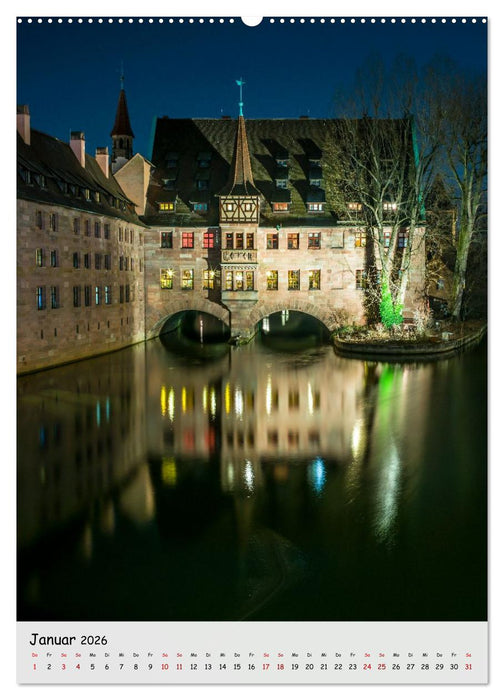Nürnberg - Die faszinierende historische Altstadt (CALVENDO Wandkalender 2026)