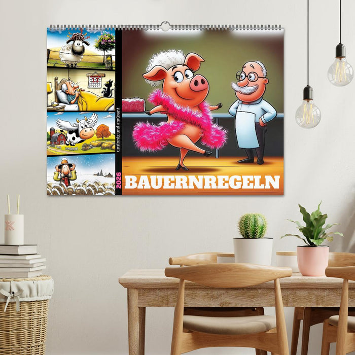 Bauernregeln, unsinnig und amüsant (CALVENDO Wandkalender 2026)