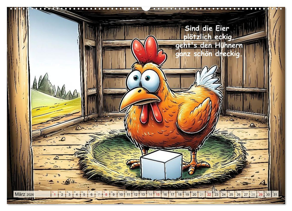 Bauernregeln, unsinnig und amüsant (CALVENDO Wandkalender 2026)