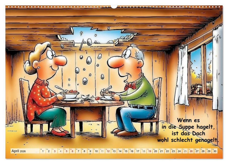 Bauernregeln, unsinnig und amüsant (CALVENDO Wandkalender 2026)