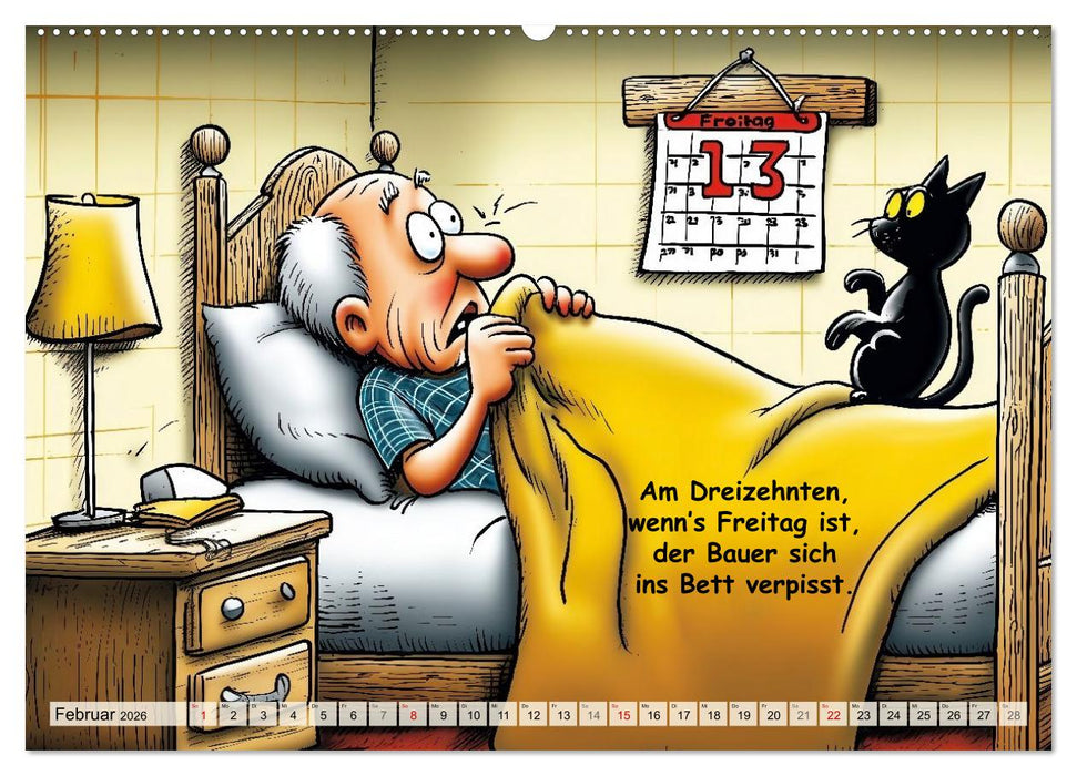 Bauernregeln, unsinnig und amüsant (CALVENDO Premium Wandkalender 2026)