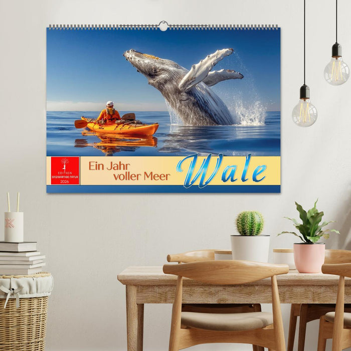 Wale - ein Jahr voller Meer (CALVENDO Wandkalender 2026)