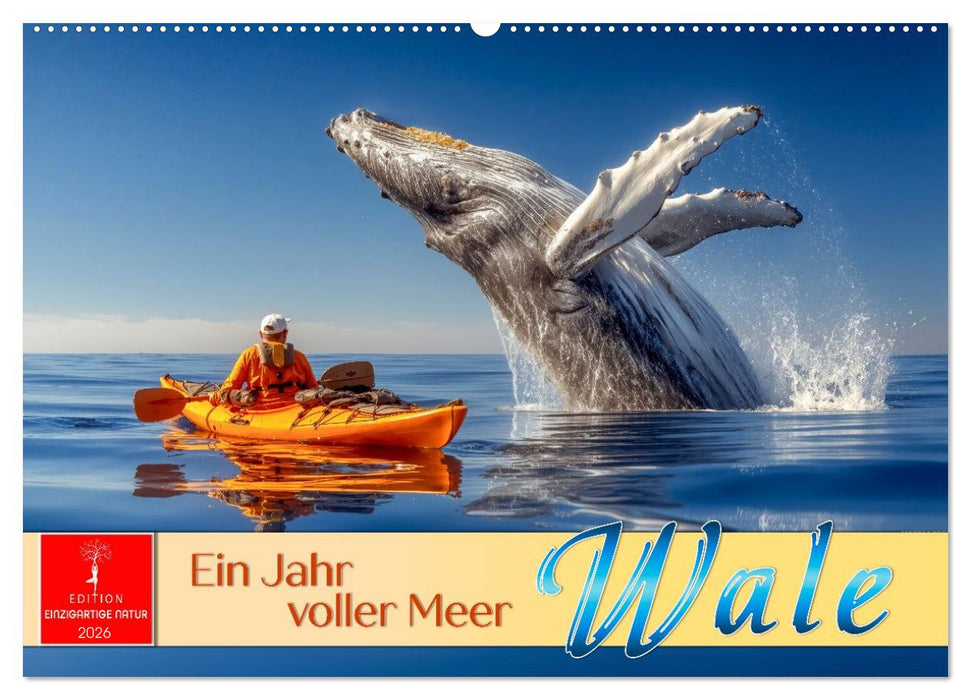 Wale - ein Jahr voller Meer (CALVENDO Wandkalender 2026)