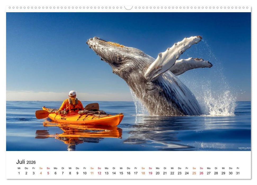 Wale - ein Jahr voller Meer (CALVENDO Premium Wandkalender 2026)