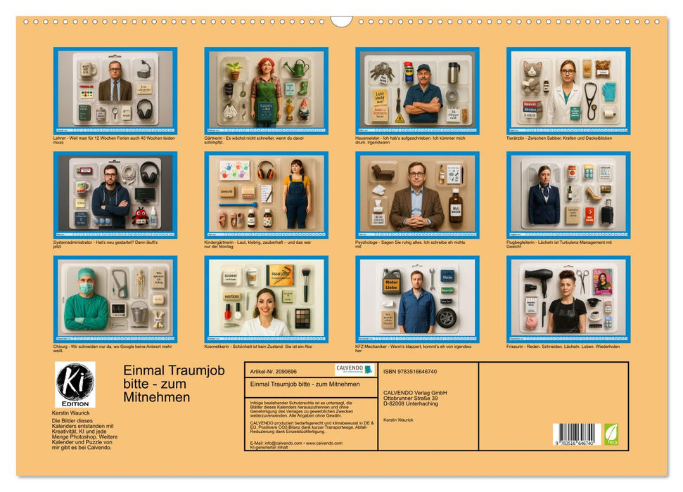 Einmal Traumjob bitte - zum Mitnehmen (CALVENDO Wandkalender 2026)