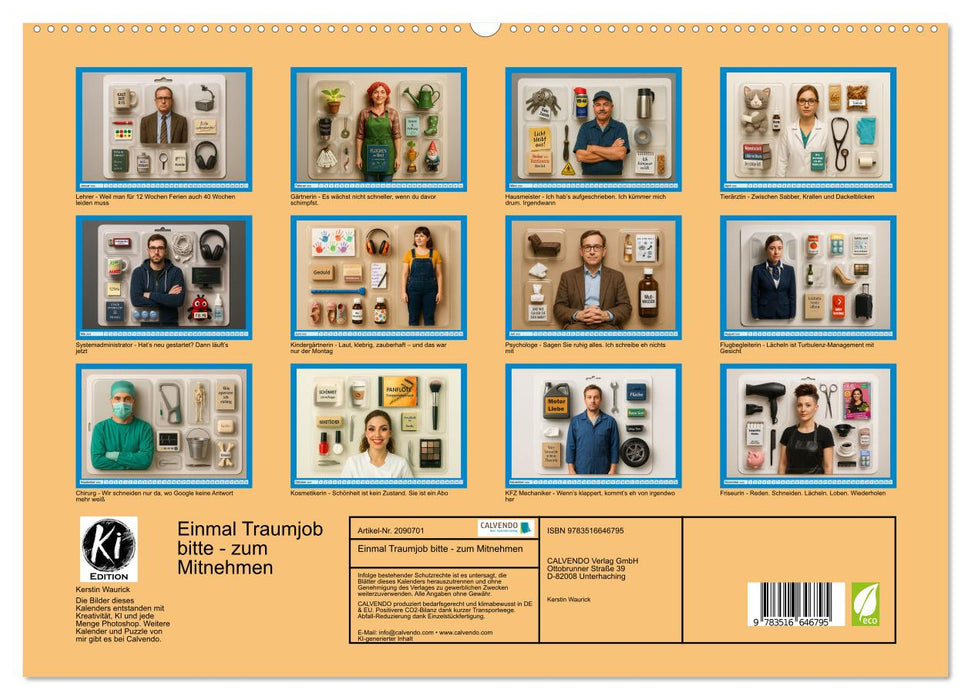 Einmal Traumjob bitte - zum Mitnehmen (CALVENDO Premium Wandkalender 2026)