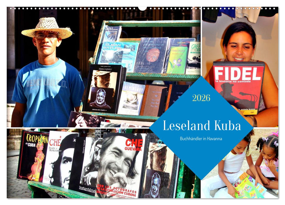 Leseland Kuba - Buchhändler in Havanna (CALVENDO Wandkalender 2026)