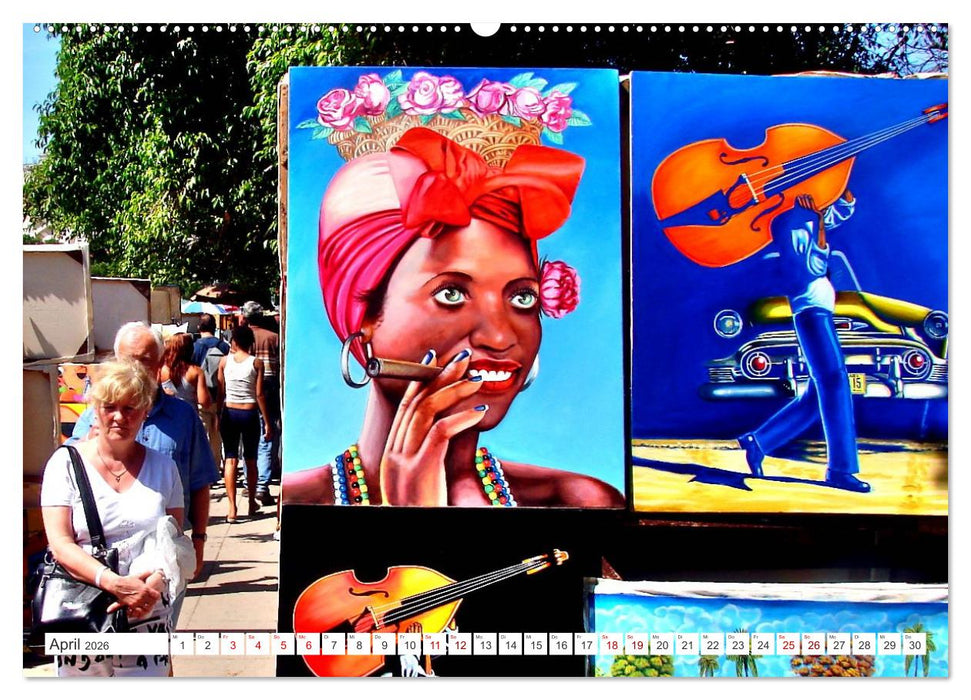 Kuba Kunst - Maler in Havanna (CALVENDO Premium Wandkalender 2026)