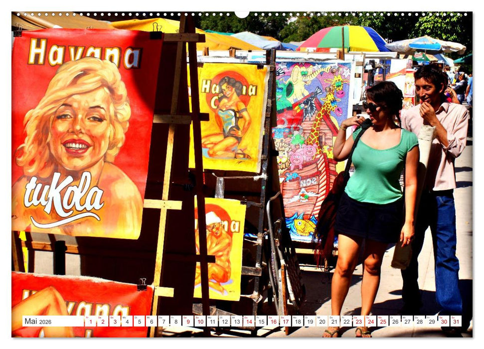 Kuba Kunst - Maler in Havanna (CALVENDO Premium Wandkalender 2026)