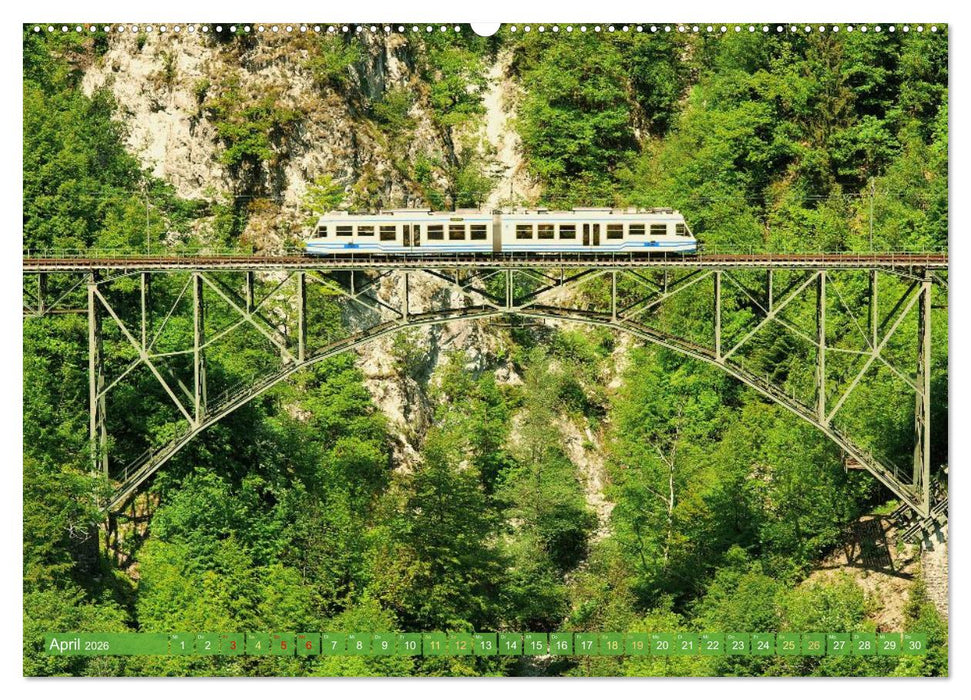 Im Zug durch Schweizer Berge (CALVENDO Premium Wandkalender 2026)
