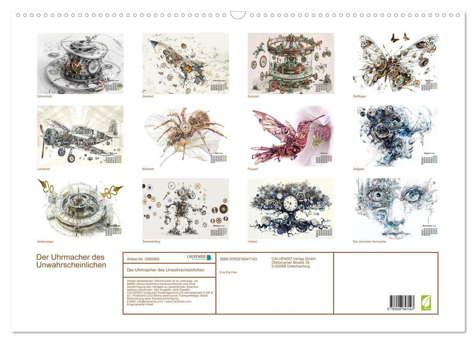 Der Uhrmacher des Unwahrscheinlichen (CALVENDO Wandkalender 2026)