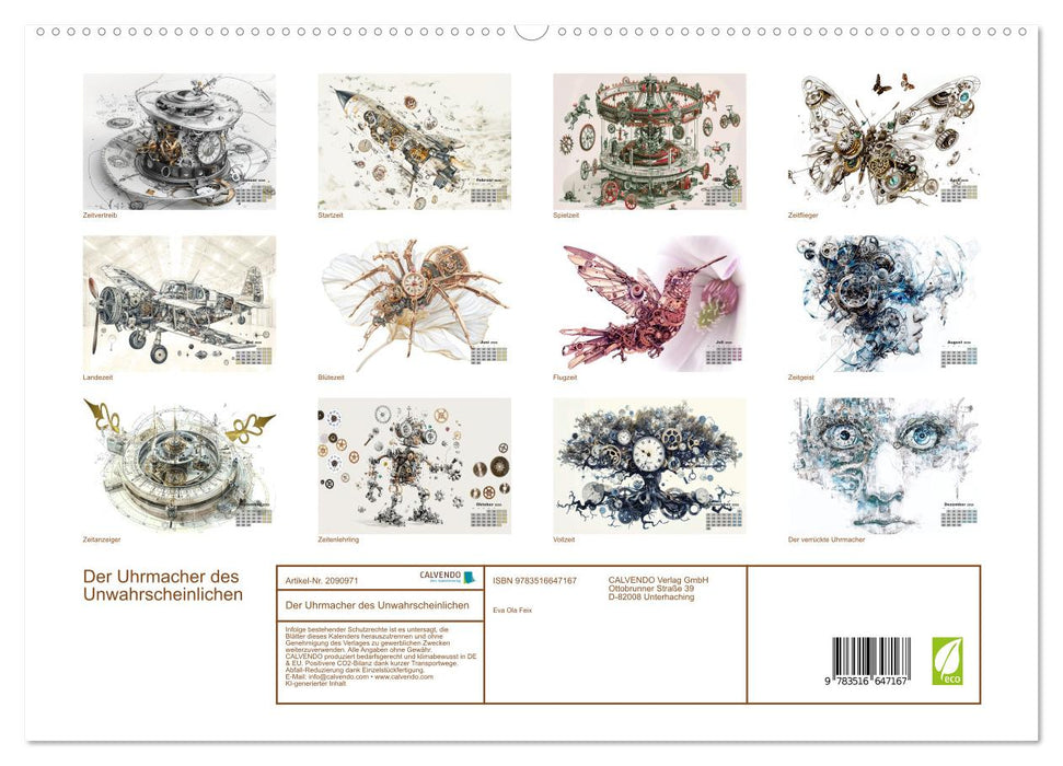 Der Uhrmacher des Unwahrscheinlichen (CALVENDO Premium Wandkalender 2026)