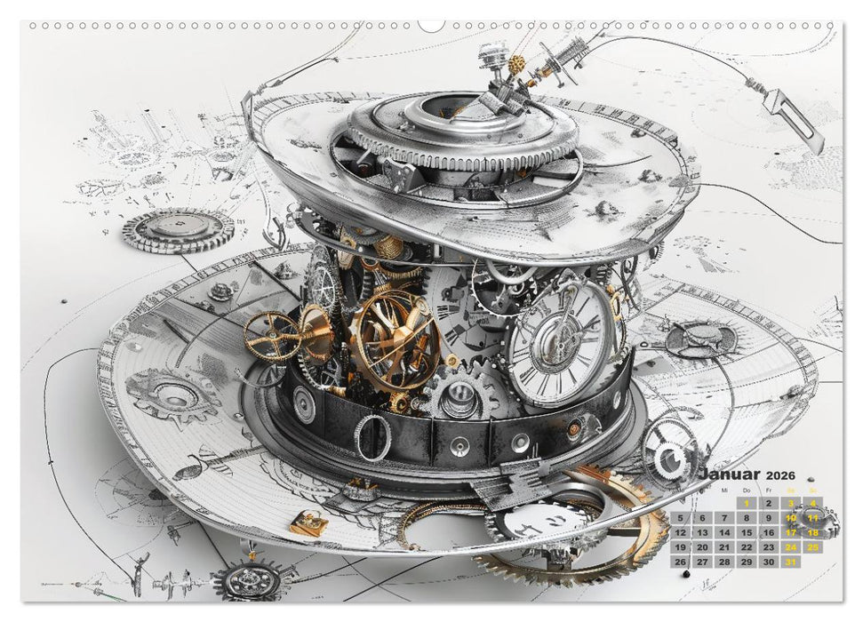 Der Uhrmacher des Unwahrscheinlichen (CALVENDO Premium Wandkalender 2026)
