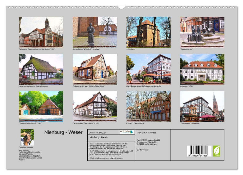 Nienburg - Weser (CALVENDO Premium Wandkalender 2026)