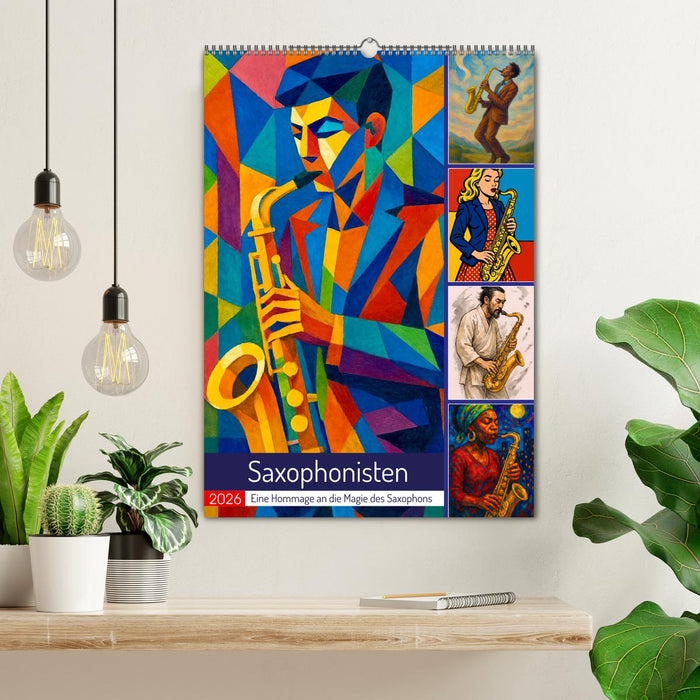 Saxophonisten. Eine Hommage an die Magie des Saxophons (CALVENDO Wandkalender 2026)