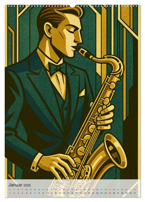 Saxophonisten. Eine Hommage an die Magie des Saxophons (CALVENDO Wandkalender 2026)
