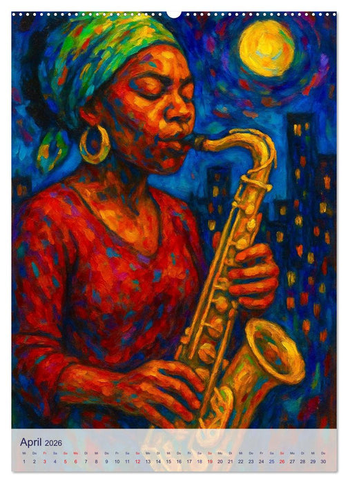 Saxophonisten. Eine Hommage an die Magie des Saxophons (CALVENDO Wandkalender 2026)