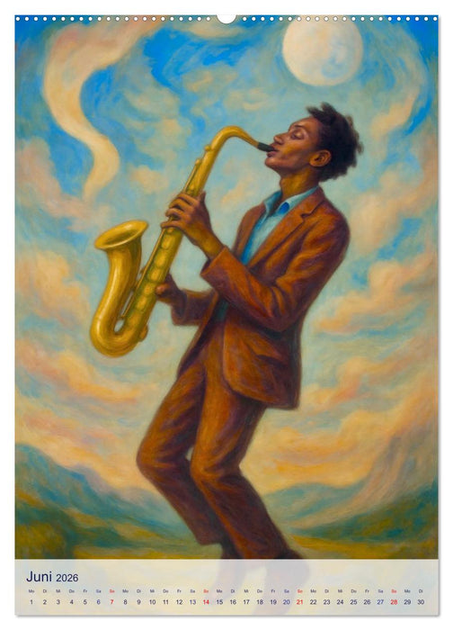 Saxophonisten. Eine Hommage an die Magie des Saxophons (CALVENDO Wandkalender 2026)