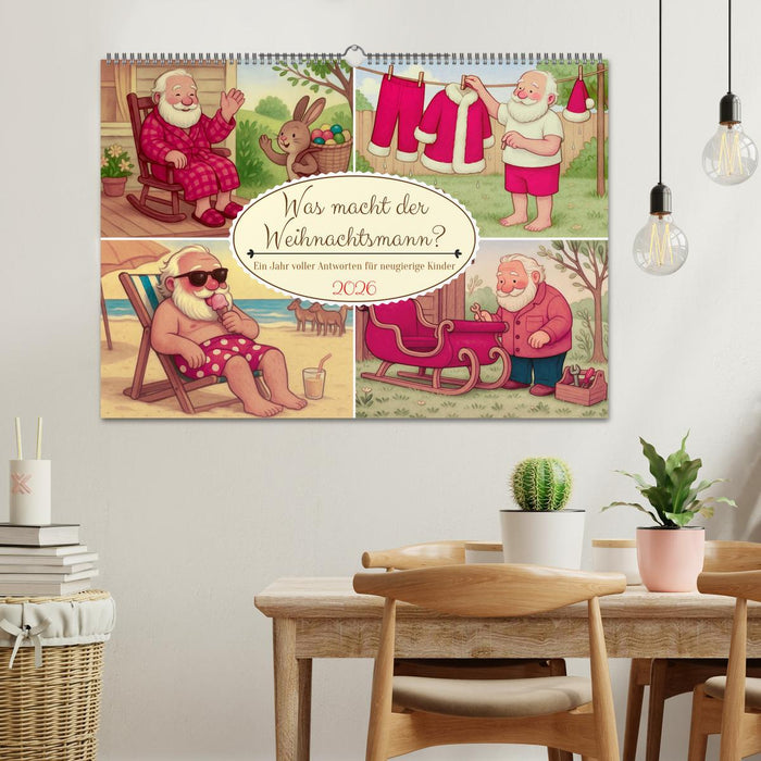 Was macht der Weihnachtsmann? (CALVENDO Wandkalender 2026)