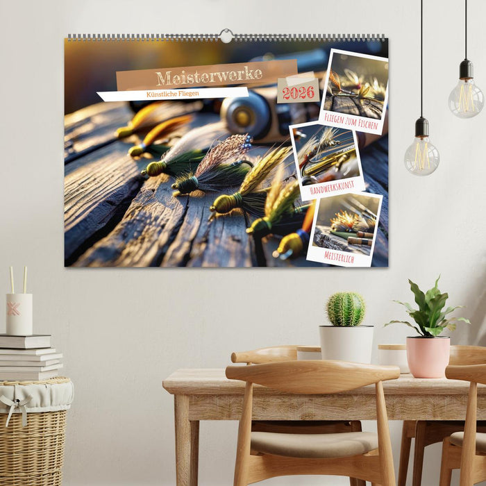 Meisterwerke - Künstliche Fliegen (CALVENDO Wandkalender 2026)