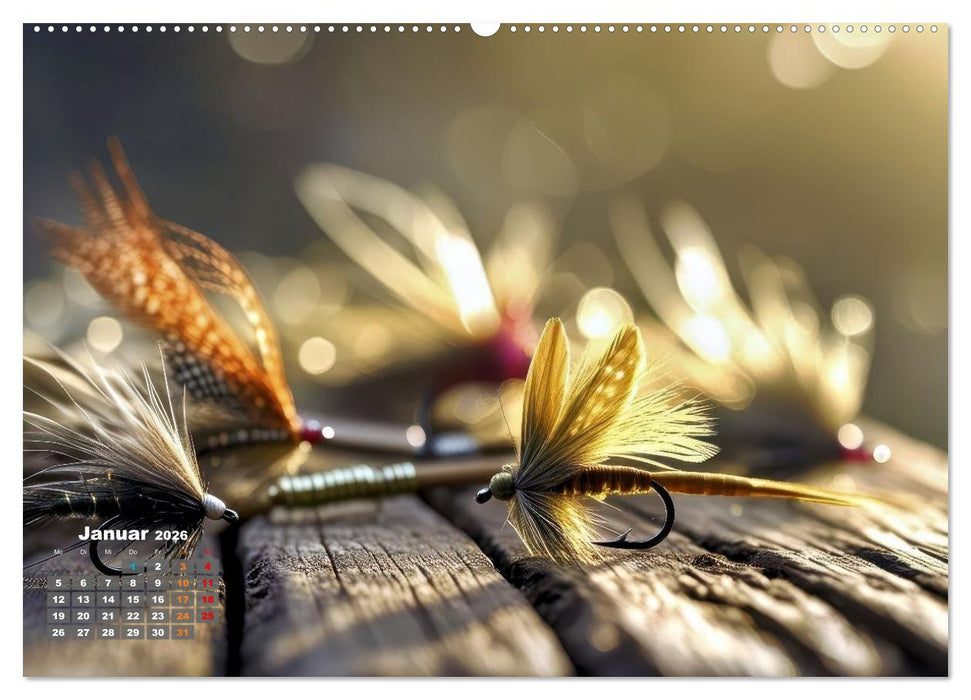 Meisterwerke - Künstliche Fliegen (CALVENDO Wandkalender 2026)