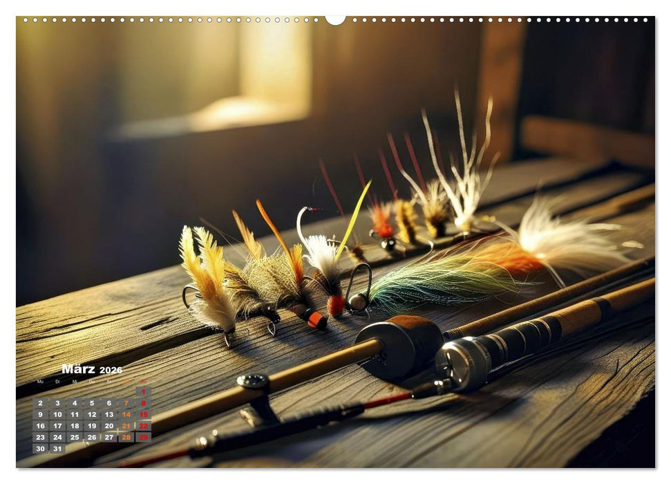 Meisterwerke - Künstliche Fliegen (CALVENDO Wandkalender 2026)