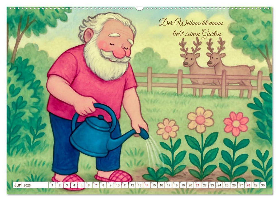 Was macht der Weihnachtsmann? (CALVENDO Premium Wandkalender 2026)