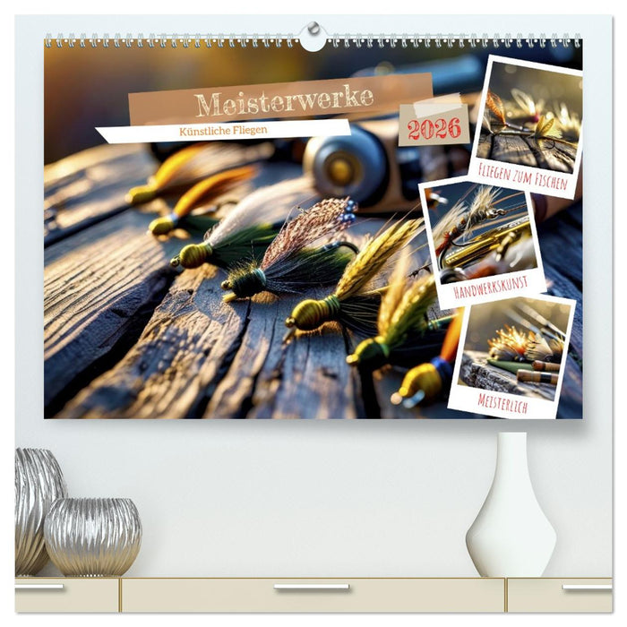 Meisterwerke - Künstliche Fliegen (CALVENDO Premium Wandkalender 2026)