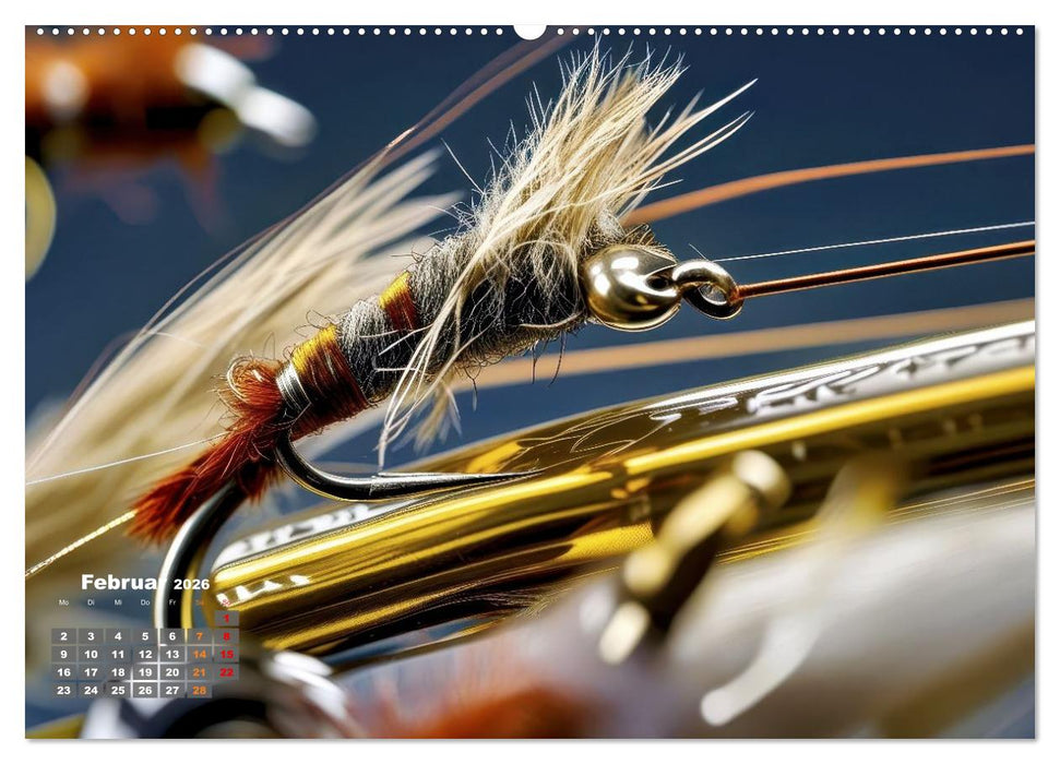 Meisterwerke - Künstliche Fliegen (CALVENDO Premium Wandkalender 2026)