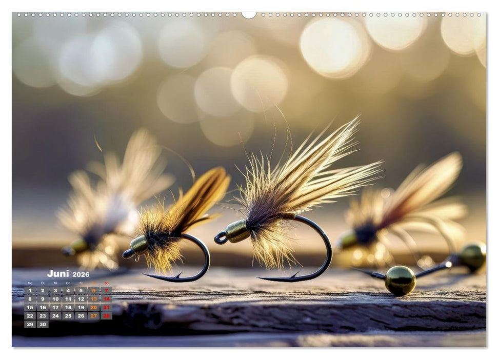 Meisterwerke - Künstliche Fliegen (CALVENDO Premium Wandkalender 2026)