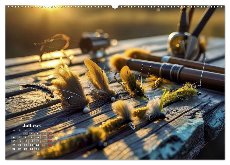 Meisterwerke - Künstliche Fliegen (CALVENDO Premium Wandkalender 2026)